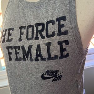The Force is female muscle tee